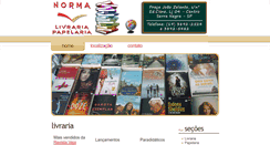 Desktop Screenshot of livrarianorma.com.br