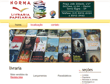Tablet Screenshot of livrarianorma.com.br